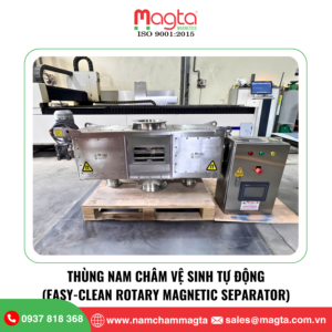 Thùng Nam Châm Lọc Sắt Vệ Sinh Tự Động