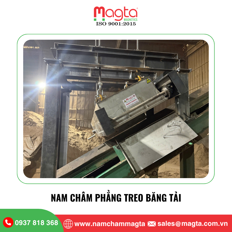 Nam Châm Phẳng Treo Băng Tải Nam Châm Phẳng Treo Băng Tải
