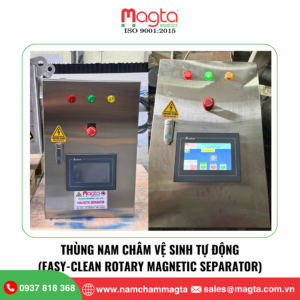 Thùng Nam Châm Lọc Sắt Vệ Sinh Tự Động