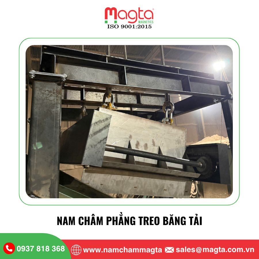 Nam Châm Phẳng Treo Băng Tải Nam Châm Phẳng Treo Băng Tải