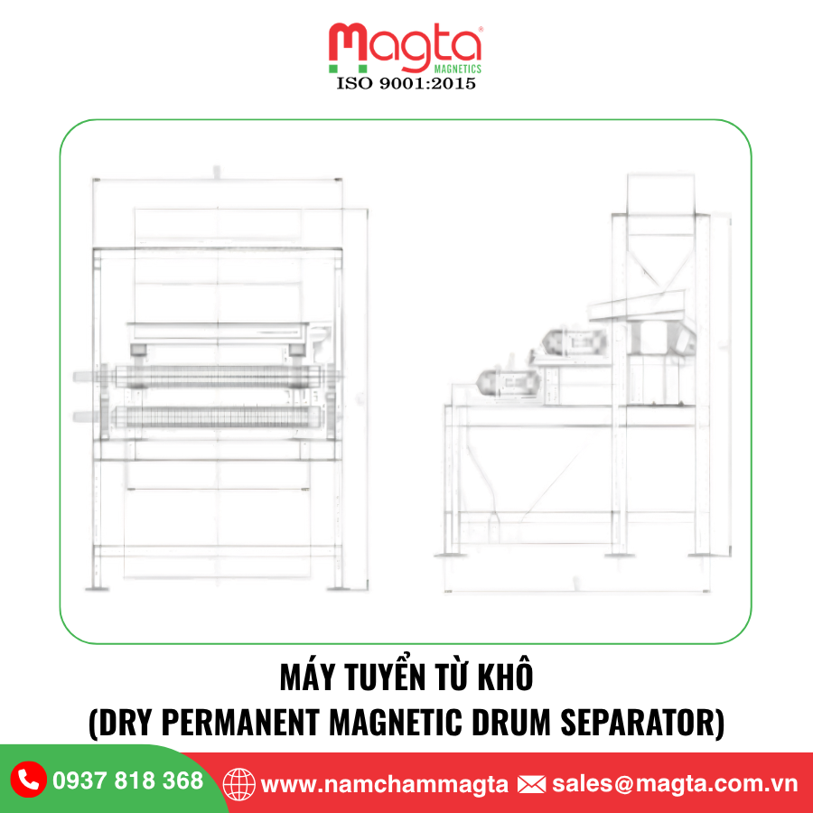 máy tuyển từ khô máy tuyển từ khô
