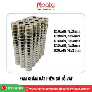 Nam châm đất hiếm có lỗ vát