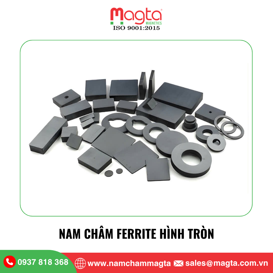 1 Nam châm Ferrite hình tròn