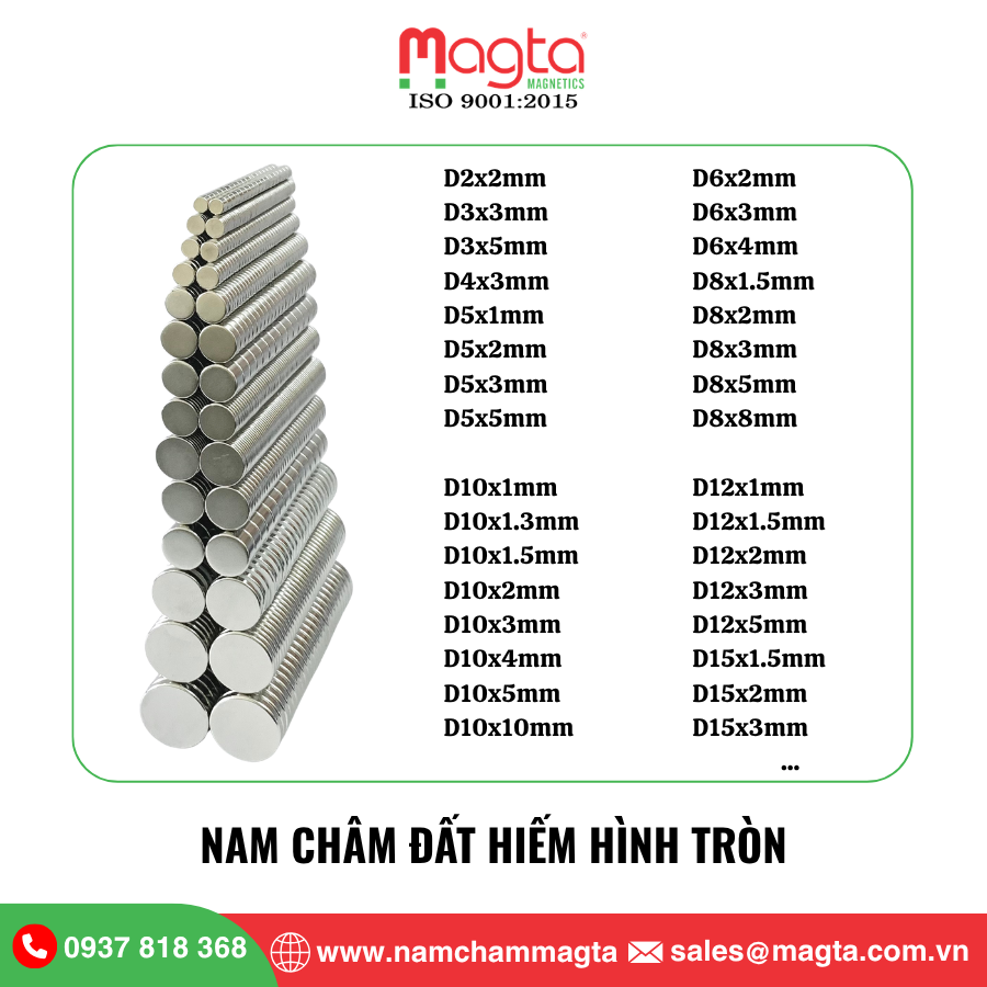 nam châm đất hiếm hình tròn nam châm đất hiếm hình tròn