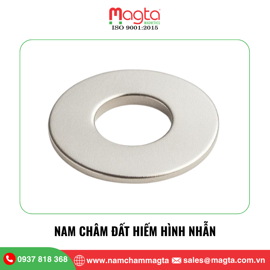 2 Nam châm đất hiếm hình nhẫn