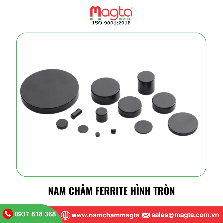 2 Nam châm Ferrite hình tròn