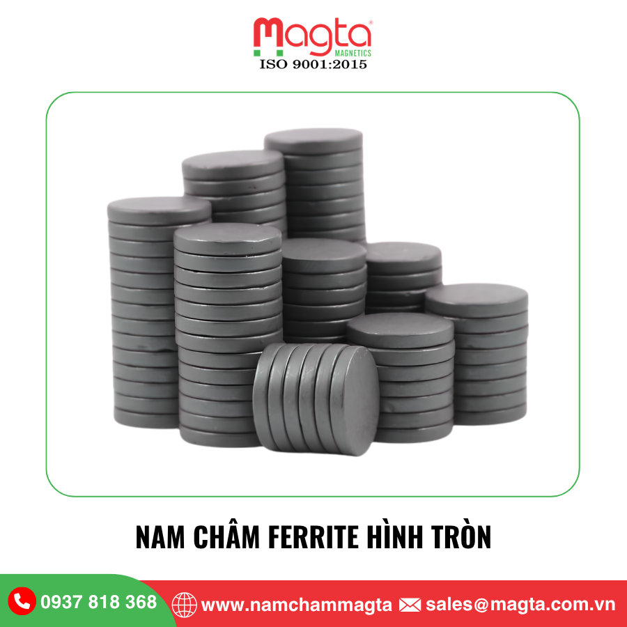 3 Nam châm Ferrite hình tròn
