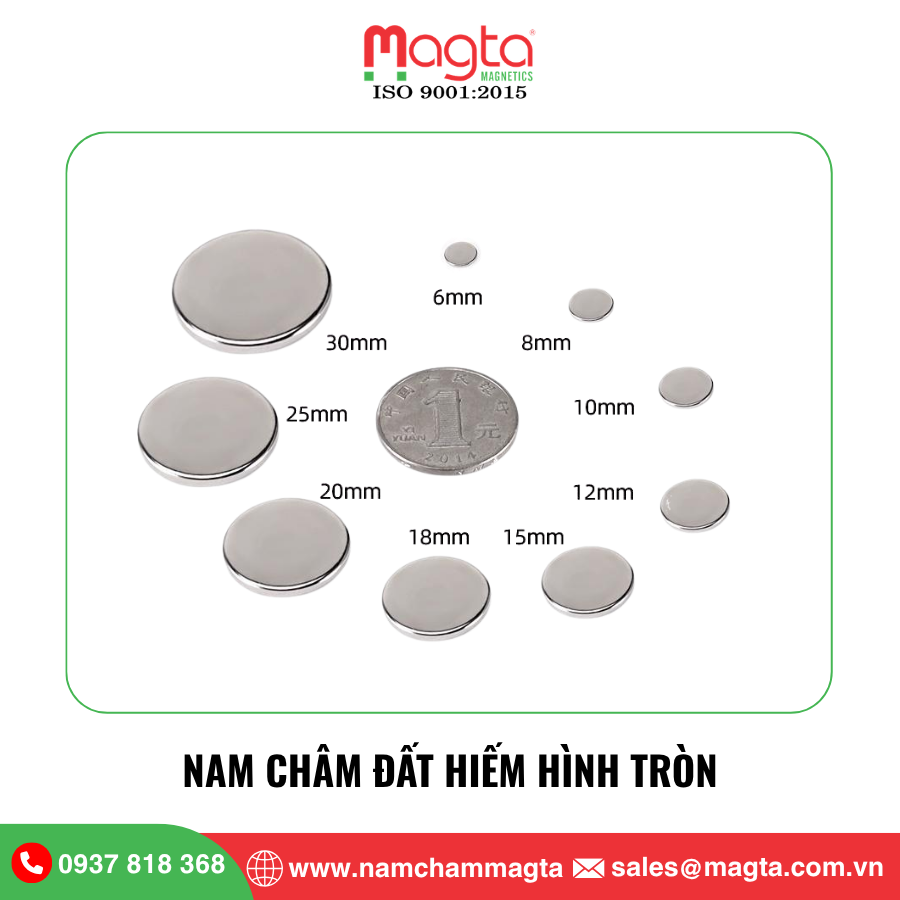nam châm đất hiếm hình tròn nam châm đất hiếm hình tròn