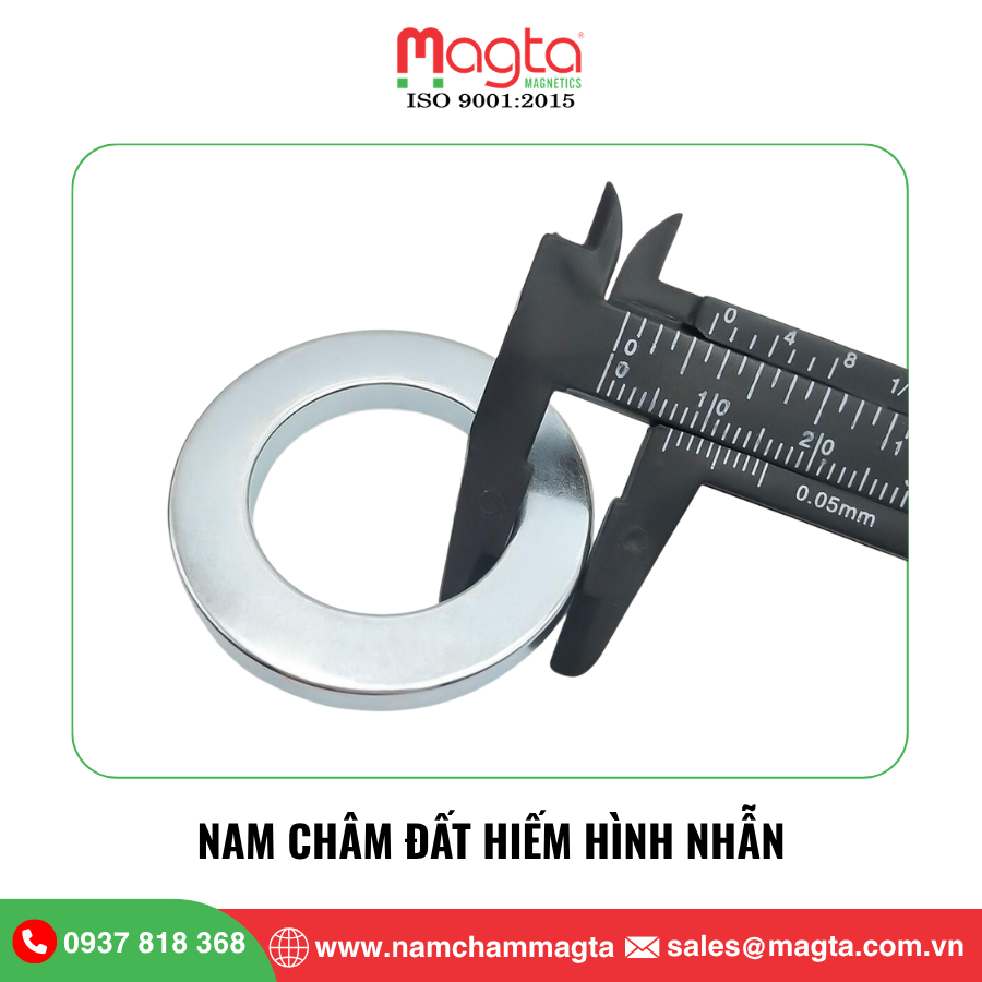8 Nam châm đất hiếm hình nhẫn