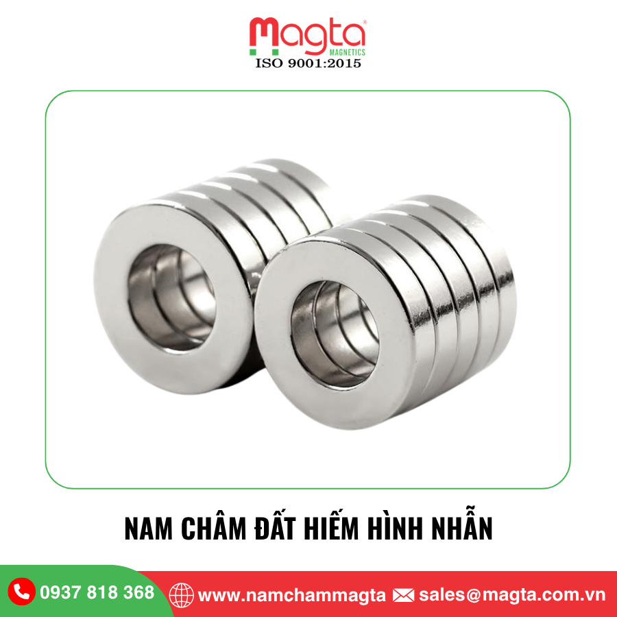 9 Nam châm đất hiếm hình nhẫn