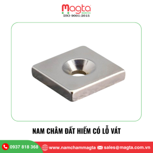Nam Châm Đất Hiếm Có Lỗ Vát Nam châm đất hiếm có lỗ vát