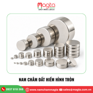 nam châm đất hiếm hình tròn